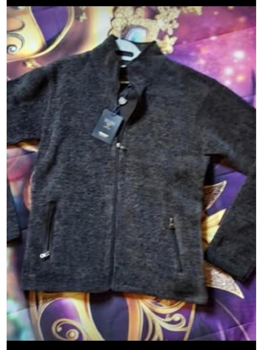Kensington Eastside Dark Grey Full Zip Fleece Jacket Warm Insulated Size M